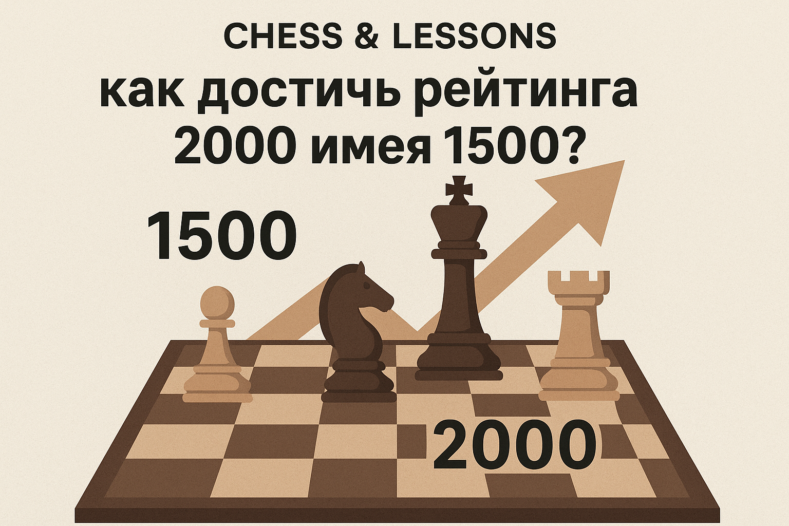 Узнайте, как повысить рейтинг в шахматах с 1500 до 2000! Эффективные стратегии в тактике, стратегии и эндшпиле ждут вас. Начните свой путь к успеху!